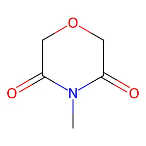 3,5-Morpholinedione, 4-methyl- structure