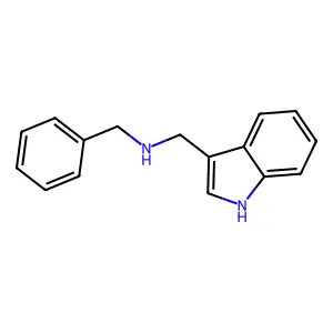 N-(3-吲哚基甲基)苄胺 structure