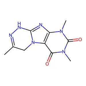 3,7,9-Trimethyl-1,4-dihydropurino[8,7-c][1,2,4]triazine-6,8-dione structure