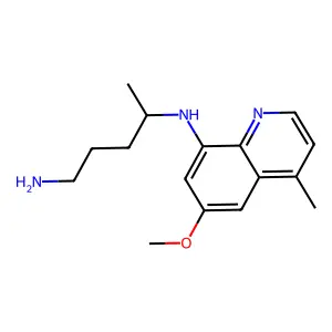 N4-(6-Methoxy-4-methyl-quinolin-8-yl)-pentane-1,4-diamine structure