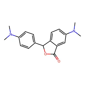 1(3H)-Isobenzofuranone, 6-(dimethylamino)-3-[4-(dimethylamino)phenyl]- structure