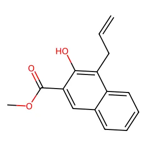 Methyl 3-hydroxy-4-(prop-2-en-1-yl)naphthalene-2-carboxylate structure