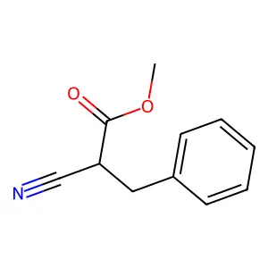 Methyl 2-cyano-3-phenylpropanoate structure