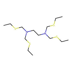 N,N,N',N'-四乙基硫甲基乙二胺 structure