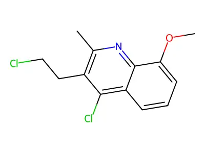 4-Chloro-3-(2-chloroethyl)-8-methoxy-2-methylquinoline structure