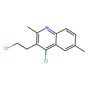 4-Chloro-3-(2-chloroethyl)-2,6-dimethylquinoline structure