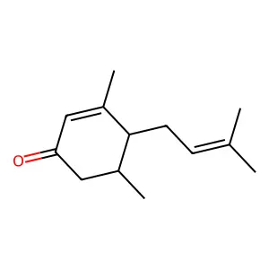 2-Cyclohexen-1-one, 3,5-dimethyl-4-(3-methyl-2-buten-1-yl)- structure