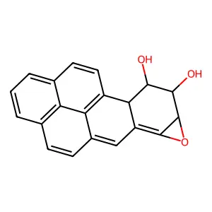 Benzo(10,11)chryseno(1,2-b)oxirene-8,9-diol, 6b,7a,8,9-tetrahydro- structure