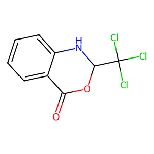 2-(trichloromethyl)-1,2-dihydro-4H-3,1-benzoxazin-4-one structure