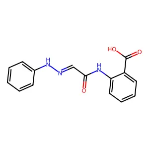 2-[[2-(Phenylhydrazinylidene)acetyl]amino]benzoic acid structure