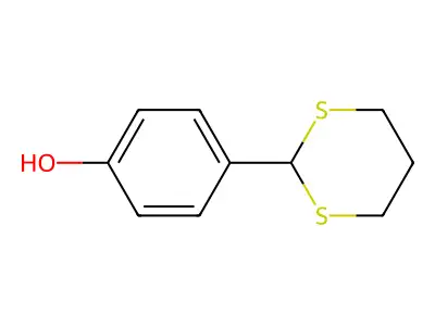 4-(1,3-Dithian-2-yl)phenol structure