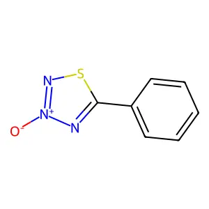 5-Phenyl-1,2,3,4-thiatriazole 3-oxide structure
