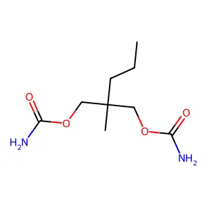 甲丙氨酯 structure