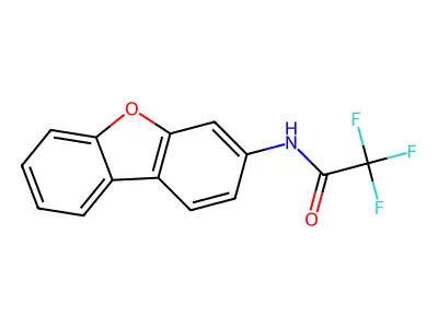 N-3-Dibenzofuranyl-2,2,2-trifluoroacetamide structure