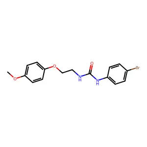 N-(4-Bromophenyl)-N'-[2-(4-methoxyphenoxy)ethyl]urea structure