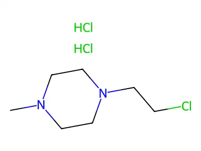 1-(2-Chloroethyl)-4-methylpiperazine structure