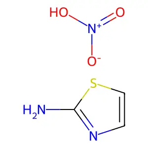 2-Thiazolamine, nitrate (1:1) structure