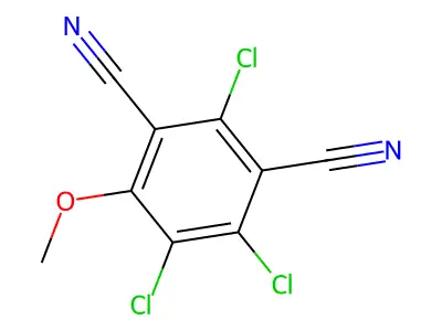 4-Methoxy-2,5,6-trichloroisophthalonitrile structure