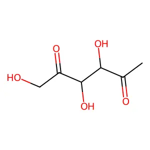 1-deoxy-D-threo-hexo-2,5-diulose structure