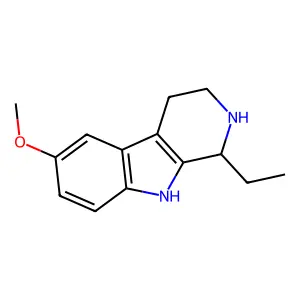 9H-Pyrido(3,4-b)indole, 1,2,3,4-tetrahydro-1-ethyl-6-methoxy- structure