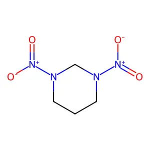1,3-Dinitro-1,3-diazacyclohexane structure