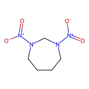 1,3-Dinitro-1,3-diazacycloheptane structure
