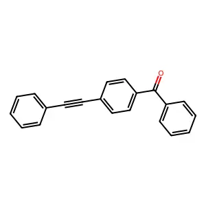 Phenyl-[4-(phenylethynyl)phenyl]methanone structure