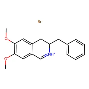 3-Benzyl-6,7-dimethoxy-3,4-dihydroisoquinoline--hydrogen bromide (1/1) structure