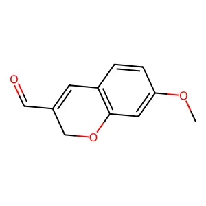 7-甲氧基-2H-色烯-3-甲醛 structure