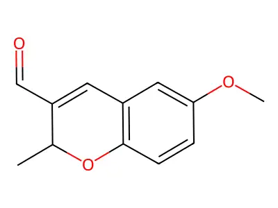 6-Methoxy-2-methyl-2H-1-benzopyran-3-carbaldehyde structure