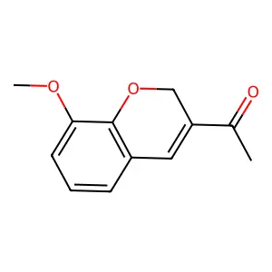 2H-1-Benzopyran, 3-acetyl-8-methoxy- structure