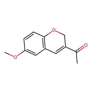 2H-1-Benzopyran, 3-acetyl-6-methoxy- structure