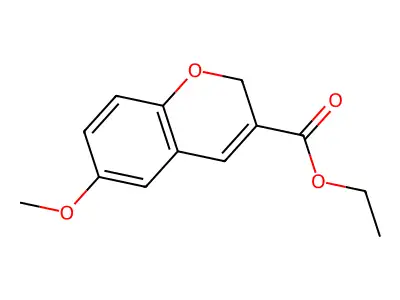 ethyl 6-methoxy-2H-chromene-3-carboxylate structure