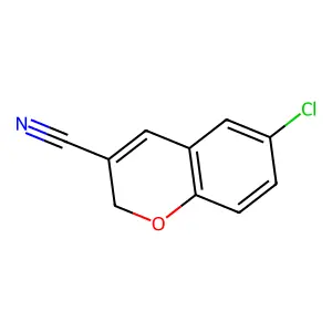 6-chloro-2H-chromene-3-carbonitrile structure