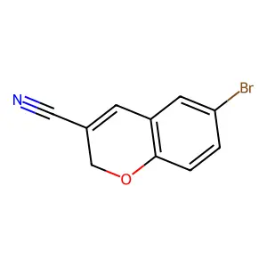 6-溴-2H-1-苯并吡喃-3-甲腈 structure