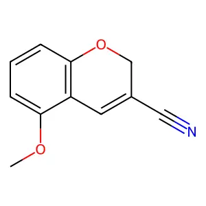 2H-1-Benzopyran-3-carbonitrile, 5-methoxy- structure