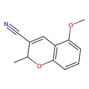 2H-1-Benzopyran-3-carbonitrile, 5-methoxy-2-methyl- structure