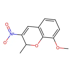 8-Methoxy-2-methyl-3-nitro-2H-1-benzopyran structure