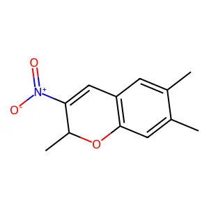 2,6,7-Trimethyl-3-nitro-2H-1-benzopyran structure