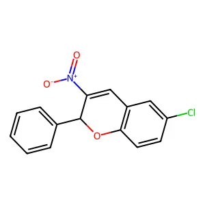 6-Chloro-3-nitro-2-phenyl-2H-1-benzopyran structure