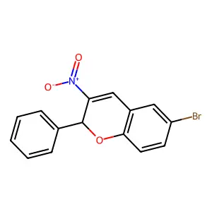 6-Bromo-3-nitro-2-phenyl-2H-1-benzopyran structure