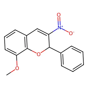 8-Methoxy-3-nitro-2-phenyl-2H-1-benzopyran structure