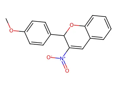 2-(4-methoxyphenyl)-3-nitro-2H-chromene structure