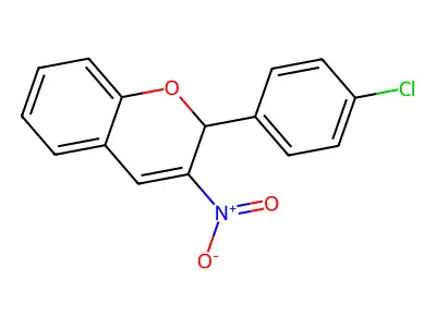 2-(4-chlorophenyl)-3-nitro-2H-chromene structure