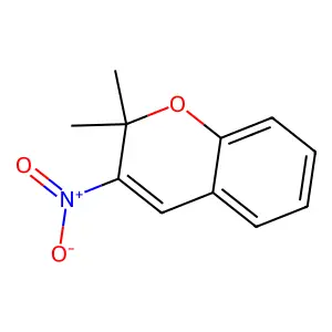 2H-1-Benzopyran, 2,2-dimethyl-3-nitro- structure