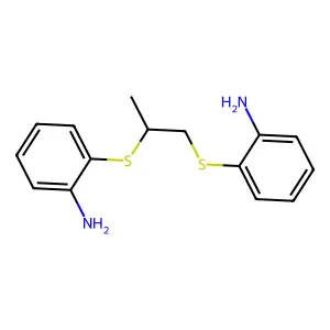 Benzenamine, 2,2'-((1-methyl-1,2-ethanediyl)bis(thio))bis- structure