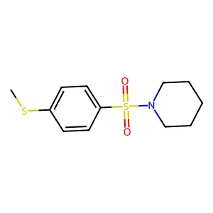 1-(4-Methylsulfanylphenyl)sulfonylpiperidine structure