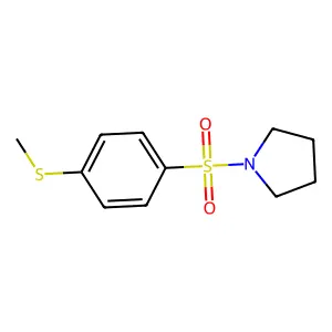 1-(4-Methylsulfanylphenyl)sulfonylpyrrolidine structure