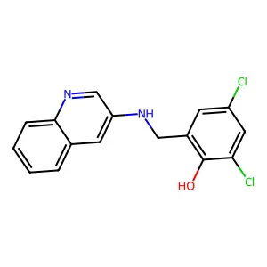 2,4-Dichloro-6-[(quinolin-3-ylamino)methyl]phenol structure