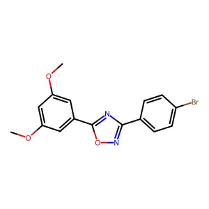 3-(4-Bromophenyl)-5-(3,5-dimethoxyphenyl)-1,2,4-oxadiazole structure